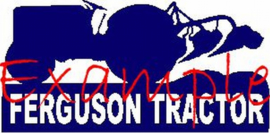 Ferguson tractor logo on flag +/- 35/50 cm.