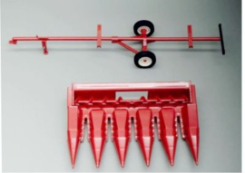 Transport cart with 5 row corn head. Replicagri REP131 Scale 1:32