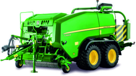 John Deere grote balenpers met wikkelaar BRU02032 Bruder.