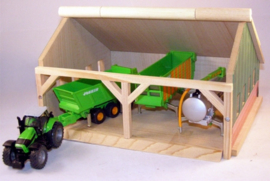 Field shed 2 compartments - Kids Globe KG610223 Scale 1:32