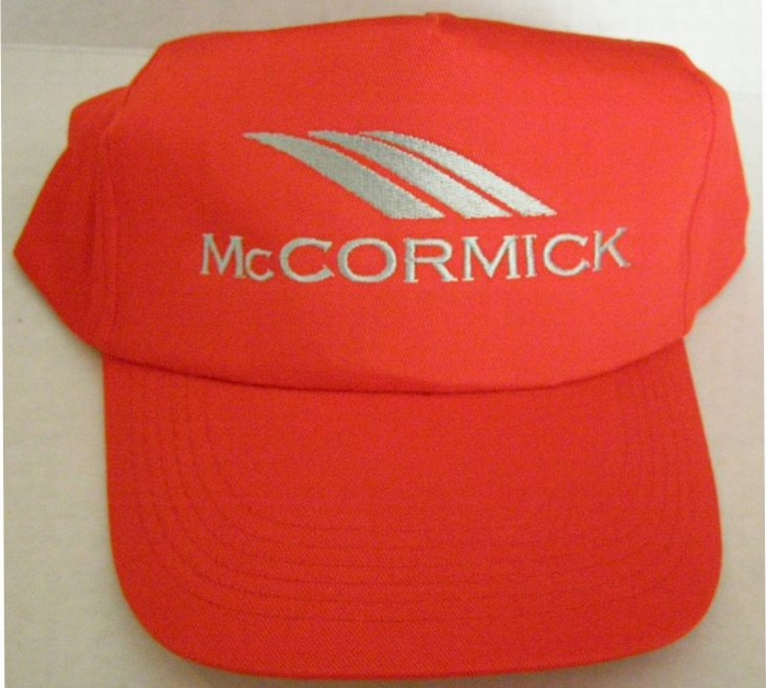 McCormick cap Rood met zilverkleur opdruk
