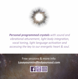 SOUL CONNECTED CRYSTAL - with personal Sound Transmission - 20 minutes