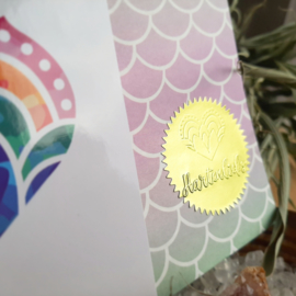 'Kleur in je leven' - Hartverbinder - regenboog kristal - kettinghanger - positiviteit - vreugde - vertrouwen - kleurig - gemoed - hartjes - volg je hart - regenboog