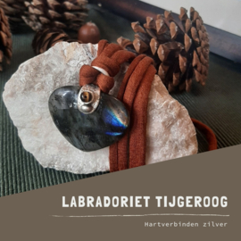 HARTVERBINDER - AMULET GROOT - HANDGEMAAKT ZILVER - KETTING SIERAAD