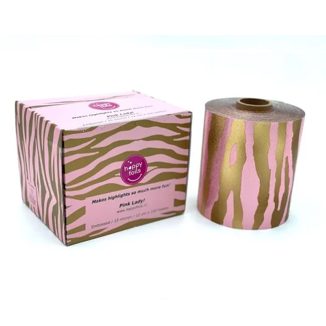Happy Foils - Embossed Roll 100 m - Pink Lady