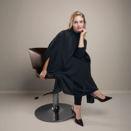 Trend-Design Silque Loft Knipmantel met drukknopen - Zwart