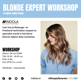 Blonde Expert Workshop by Indola - 24 juni 2024