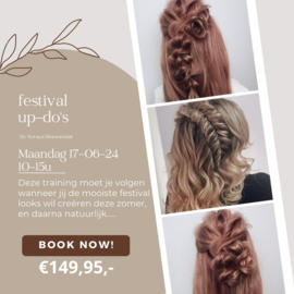 Festival Up-Do's by Soraya Bloemendal - 17 juni 2024 (Reservelijst)