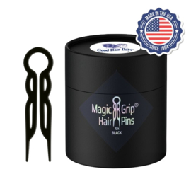 Magic Grip Hair Pins - Made in USA - Black - 10 stuks