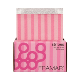 Framar Pop-Up Foil - 12,7 x 28 cm - Pink Stripes - 500 vel