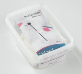 Plastic spelden voor rollers - Wit - 200 stuks