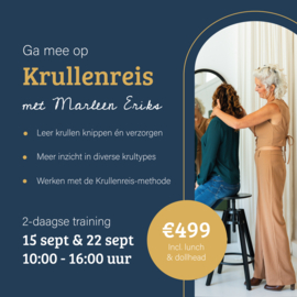 Ga mee op Krullenreis met Marleen Eriks - 2 daagse training - 15 en 22 september 2025