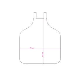 Trend-Design NANO Oversize Verfschort - Zwart