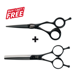 Schaar Joewell FX-Pro 55 Black 5.5" met gratis Joewell E-40 Black 5.5"