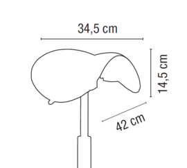 Kappersfiets Sibel Rollercoaster Saddle XL Aluminium - 55 cm tot 80 cm