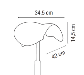 Kappersfiets Sibel Rollercoaster Saddle Aluminium - 55 cm tot 80 cm