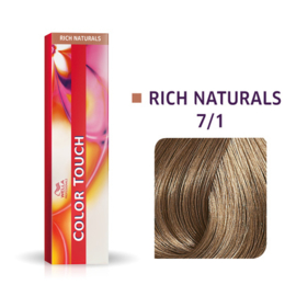 Wella Color Touch - Rich Naturals -  7/1  - 60 ml
