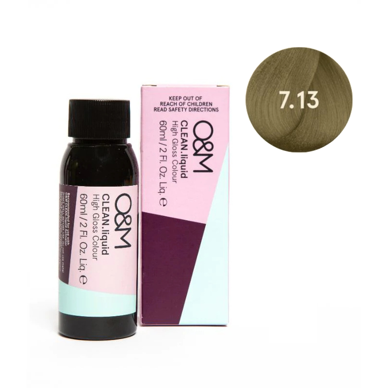 O&M CLEAN.liquid - 7.13 Cool Beige Blonde - 60 ml
