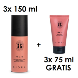 3x Björk Tämja - Multi Use Leave In Tamer - 150 ml + 3x 75 ml Gratis