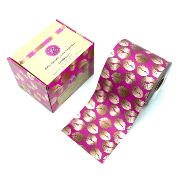 Happy Foils - Embossed Roll 100 m - Lovely Lips