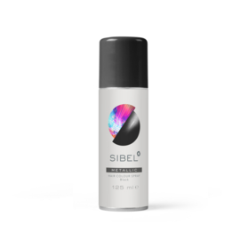 Haarkleurspray Sibel Metal - Zwart - 125 ml