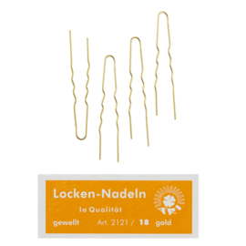 Golvende haarspeld Ari 40 mm - Gold - 24 stuks