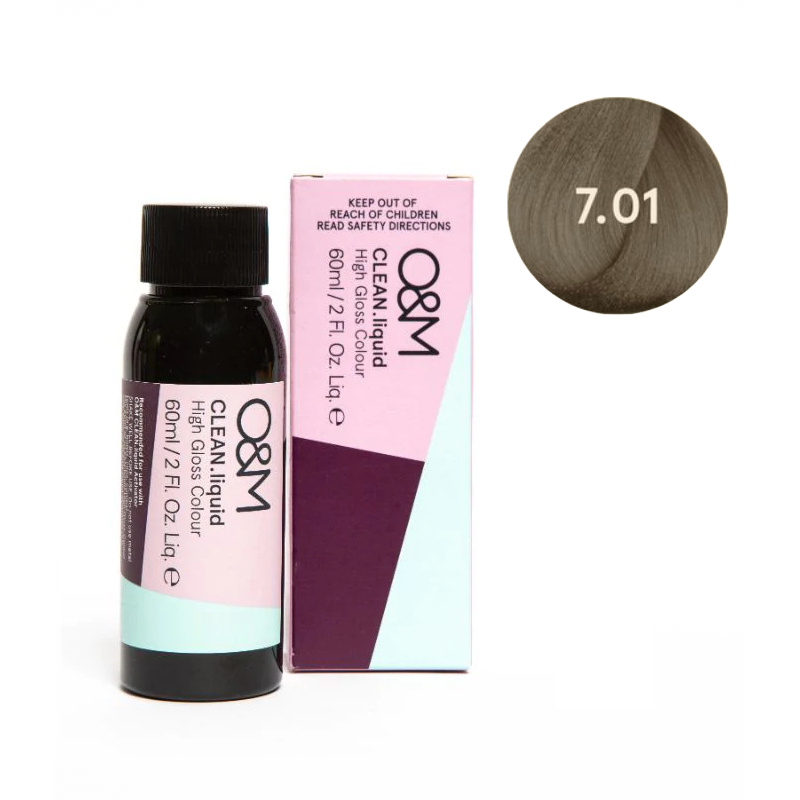 O&M CLEAN.liquid - 7.01 Natural Ash Blonde - 60 ml