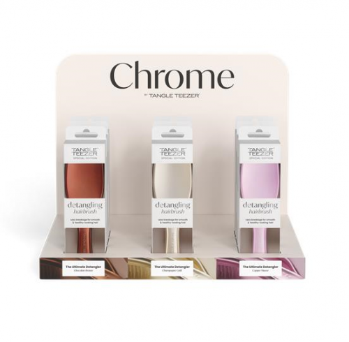 Tangle Teezer Chrome Edition Display Set