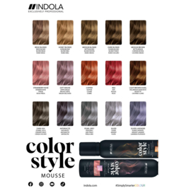Indola Color Style Mousse - Light Brown Hazel - 200 ml
