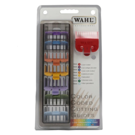 Wahl - Set Gekleurde plastic opzetkammen (8 stuks - 3 t/m 25 mm)