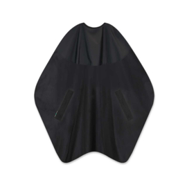 Trend-Design Balayage Cape - Zwart, drukknopen