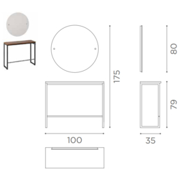 Kaptafel Salon Ambience London - Round