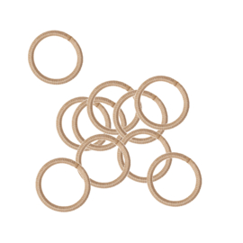 Efalock Haarelastiekjes Mini - 15 mm - Blond - 10 stuks