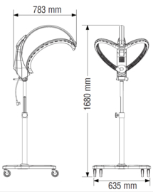 Droogkap Infrarood Ultron Climafly - Zilver