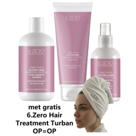 6.Zero Take Over Active Care - Set met Gratis Treatment Turban