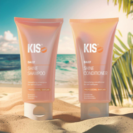 6x KIS Shine Shampoo & Conditioner Travelsize Set