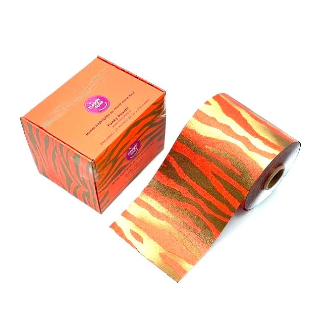 Happy Foils - Embossed Roll 100 m - Funky Peach
