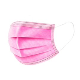 Mondmasker 3-Laags Roze - 50 stuks