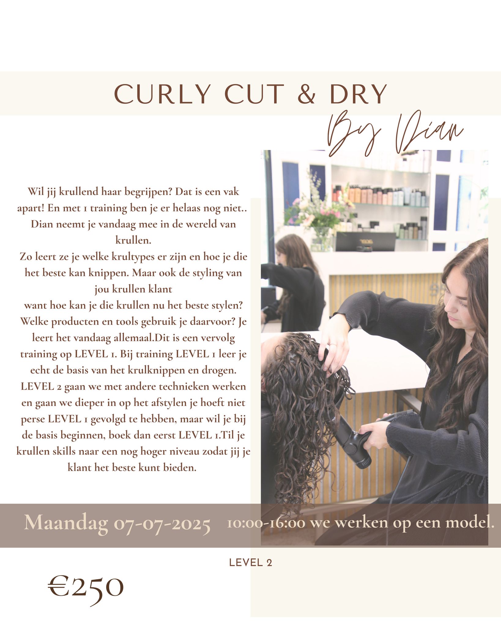 Curly Cut & Dry - Level 2 by Dian - 7 juli 2025