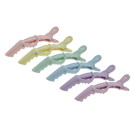 Efalock Sharkclips Pastel Mix - 6 stuks