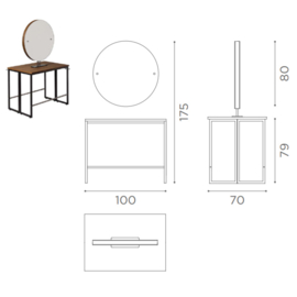 Kaptafel Salon Ambience London - Round