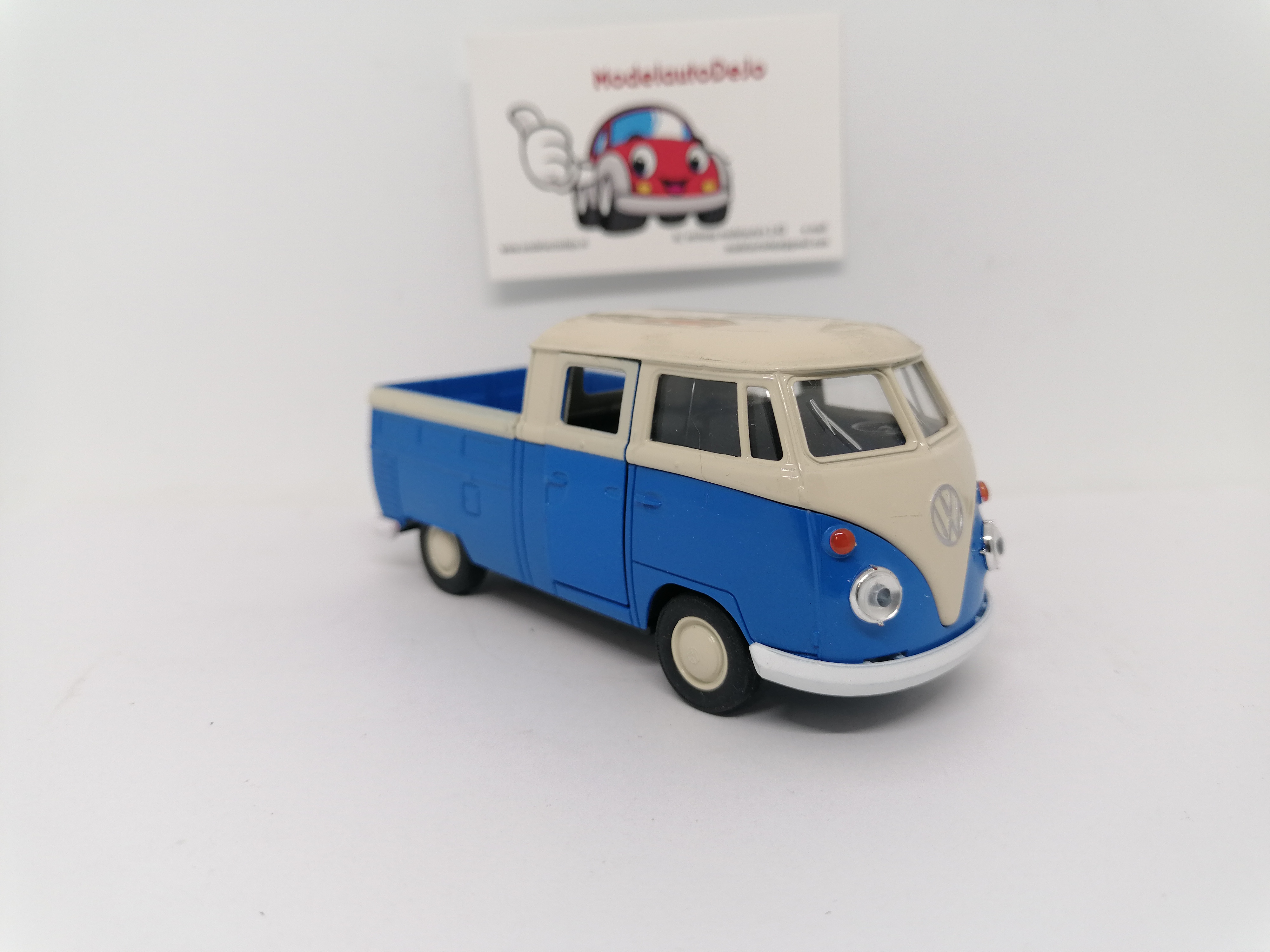Volkswagen T1 Doka pickup blauw