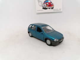 Opel Corsa B 5 drs blauw/groen