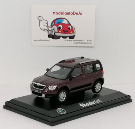 Skoda Yeti 2009 donker rood