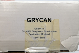 GM 4501 Greyhound Scenicruiser Destination Montreal