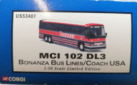 MCI 102 DL3 Bonanza bus lines