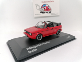 Volkswagen Golf 1 cabrio sportline rood