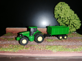 John Deere 6920 met aanhangwagen