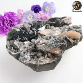 Avaloniet Druzy Chalcedoon met Stilbiet nr. 28