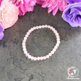 Kinder Armband Facet Rozenkwarts 4 mm